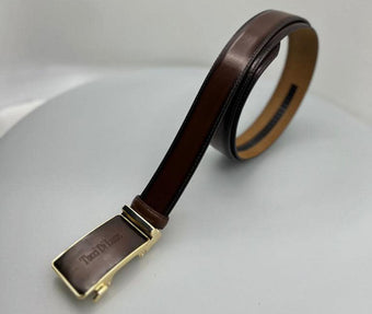 Tucci Di Lusso Handmade Ratchet Mens Luxury Slide Leather Smart Belts