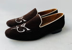 TucciPolo Premium Italian Suede Mens Luxury Brown Slip-on Slippers Loafer Shoe