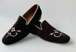 TucciPolo Premium Italian Suede Mens Luxury Brown Slip-on Slippers Loafer Shoe