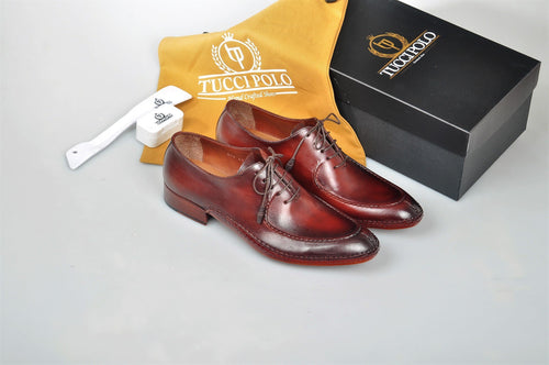 TucciPolo Brown & Prestigiously Handcrafted Oxford Mens Luxury Shoes