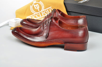 Uniquely Designed TucciPolo Brown & Prestigiously Handcrafted Oxford Mens Luxury Shoes