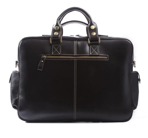 TucciPolo 7028A Genuine Cow Leather Men's Briefcase Laptop Bag