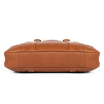 TucciPolo 7349B-1 Bright Brown Genuine Leather Briefcase Mens Laptop Bag