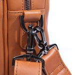 TucciPolo 7349B-1 Bright Brown Genuine Leather Briefcase Mens Laptop Bag