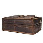 TucciPolo 7387R Crazy Horse Leather Unique Design Business Laptop Briefcase Bag