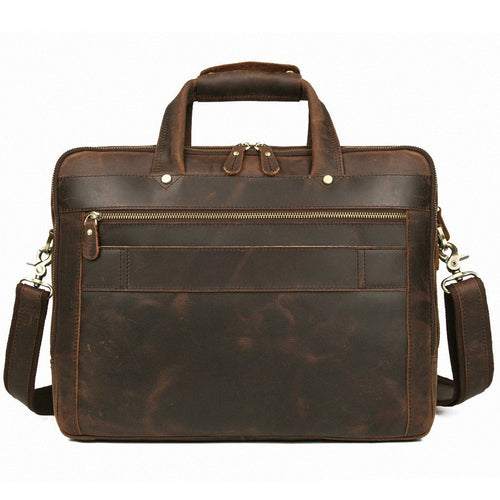 TucciPolo 7388R Real Leather Multi-function Briefcase Laptop Bag