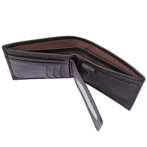 TucciPolo 8155-3C Mens Coffee Genuine Leather Big Capacity Wallet with Card Holder Coin Wallet