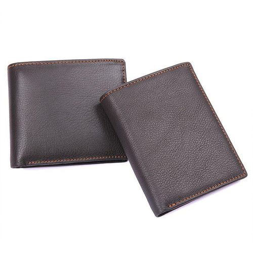 TucciPolo 8155-3C Mens Coffee Genuine Leather Big Capacity Wallet with Card Holder Coin Wallet