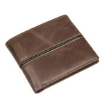 TucciPolo 8157-3C Vintage Pattern Cowhide Purse Card Holder Mens ID Wallet