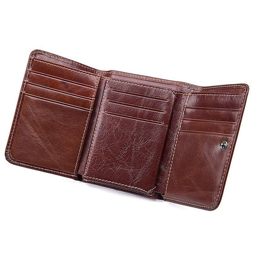 TucciPolo R-8106B Mens Hot Selling High Quality Real Cow Leather Wallet with Coin Pocket