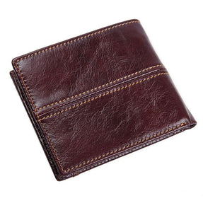 TucciPolo R-8107-3Q New Arrival Coffee Cow Leather Mens RFID Leather Money Wallet