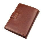 TucciPolo R-8129X Bright Brown Cowboy Leather Purse Money Wallets for Men