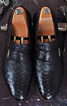 TucciPolo Dace Moccasin Genuine Ostrich Leather Mens Luxury Handmade Shoe