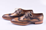 TucciPolo HandWelted Wingtip Oxfords Italian Leather Handmade Mens Luxury Shoe