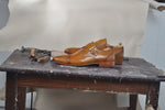 TucciPolo Mens Single Monkstrap Tobacco Tone Mens Classic Handmade Italian Leather Luxury Shoe