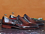 TucciPolo Paulo-B Mens Single Buckle Handmade Luxury Leather  Shoe