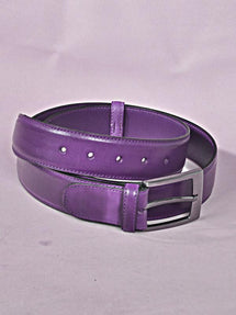 TucciPolo Purple Handmade Mens Leather Luxury Belt