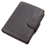 TucciPolo 8149A Genuine Leather Big Capacity Black Wallet with Card Holder