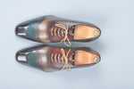 TucciPolo Handmade Luxury Wingtip Oxford Mens Italian Leather Shoes