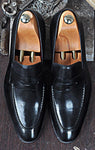 TucciPolo Luma Classic Elegant Black Italian Leather Mens Luxury Loafer Handmade Shoe