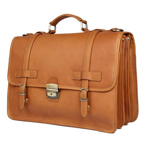TucciPolo 7397B Mens Messenger Leather Laptop Briefcase Bag