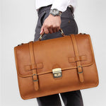 TucciPolo 7397B Mens Messenger Leather Laptop Briefcase Bag