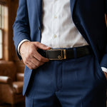 Tucci Di Lusso Limited Edition Handmade Luxury Italian Leather Ratchet Slide Smart Belts for Men. Unique Gift for Him