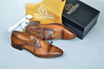 Special Edition TucciPolo Prestigiously Handcrafted Python Exotic Skin Leather Mens Derby Captoe Luxury Shoes