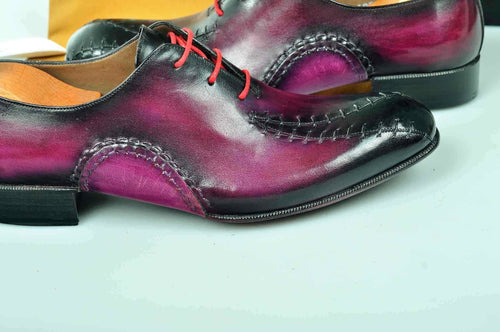 Tuccipolo prestigiously handcrafted burnish purple luxury oxford mens