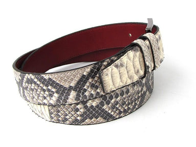 TucciPolo Natural Python Mens Leather Luxury Belt