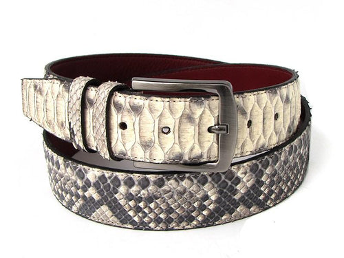TucciPolo Natural Python Mens Leather Luxury Belt