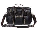 TucciPolo 7028A Genuine Cow Leather Men's Briefcase Laptop Bag