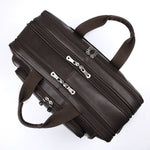 TucciPolo 7289Q Full Grain Cow Leather Coffee Briefcase Handbag for Men