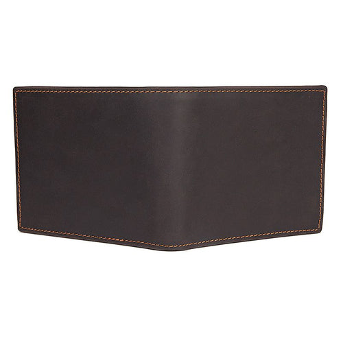 TucciPolo 8056R-2 Mens Dark Brown Vintage Cow Leather Customized Wallet Purse