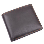 TucciPolo 8155-3C Mens Coffee Genuine Leather Big Capacity Wallet with Card Holder Coin Wallet