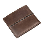 TucciPolo 8157-3C Vintage Pattern Cowhide Purse Card Holder Mens ID Wallet