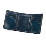 TucciPolo R-8177K Mens Hot Selling Dark Blue RFID Wallet Handmade Pocket Money Holder