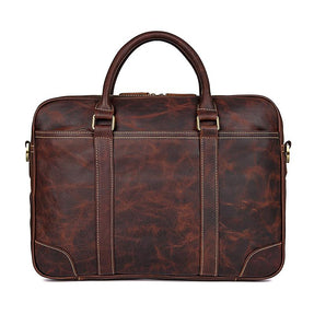 TucciPolo 7349Q Vintage Cow Leather 15 Inches Laptop Bag for Men
