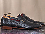 TucciPolo Dace Moccasin Genuine Ostrich Leather Mens Luxury Handmade Shoe