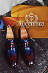 TucciPolo Troy Bespoke Mens Genuine Crocodile Leather Luxury Loafers with Tassels Medium (D) / 15.5