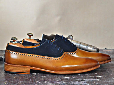 TucciPolo Mono-TB Handmade Special Oxford Italian Leather Mens Dress Shoe