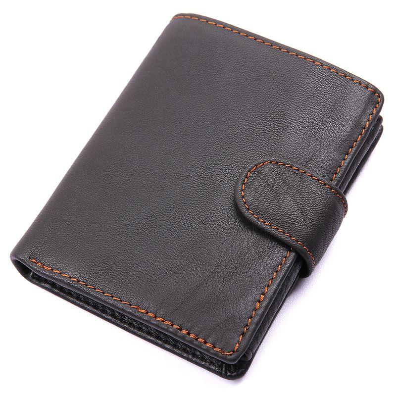 TucciPolo 8149A Genuine Leather Big Capacity Black Wallet with Card Holder